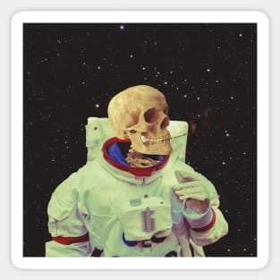 Smoke Break - Retro Space Sticker